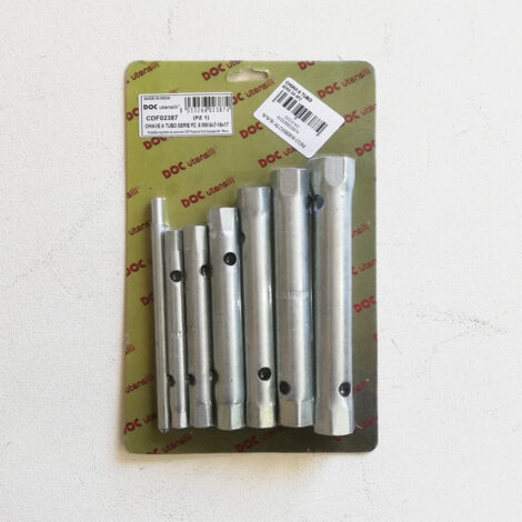 CHIAVI A TUBO DOPPIE IN SERIE 6 PEZZI - FER 142120