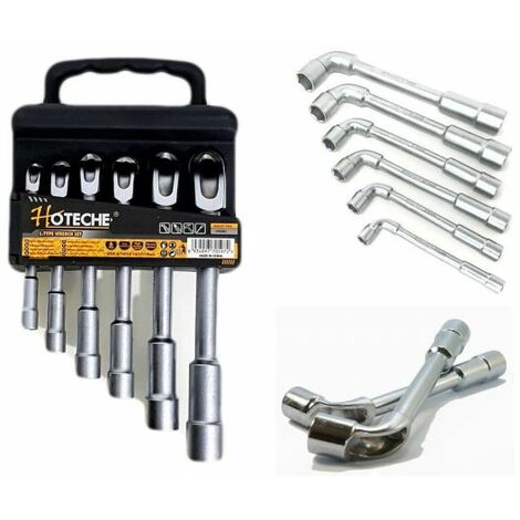 CHIAVI A TUBO PIPA A L SET 6 CHIAVE MISURE 8 10 12 13 17 19 MM