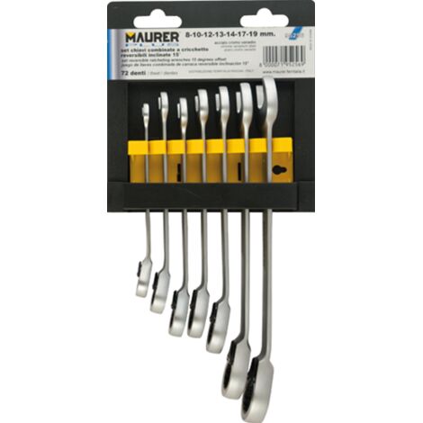 CHIAVI COMBINATE CRICCHETTO SR. 7 PZ. MAURER PLUS - CF. PLACCHETTA