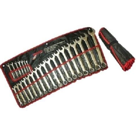Chiavi combinate in serie con borsa per trasporto BRIXO - 25 Pezzi (6-32)