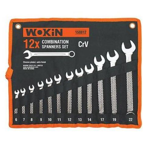 CHIAVI COMBINATE SERIE 150812 WOKIN - MM 6/22 CF=PZ 12 - 1 confezione