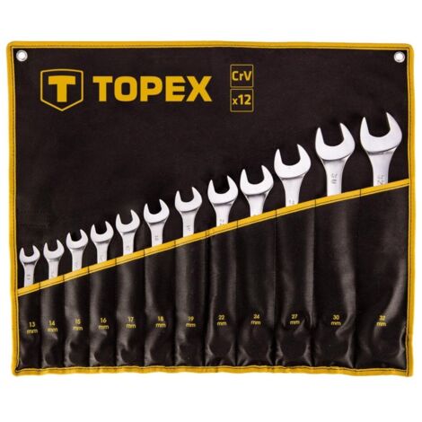 Chiavi combinate Topex 13-32 mm - Set da 12 per meccanici e fai da te