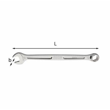 Chiavi combinate Usag 285X con forchetta ed anello speciali 15 gradi - 19