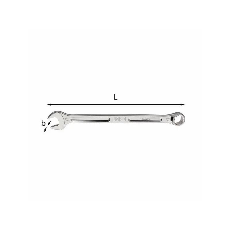 Chiavi combinate Usag 285X con forchetta ed anello...
