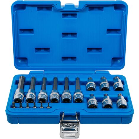 Chiavi e bussole BGS 5174 18 pezzi acciaio cromo vanadio