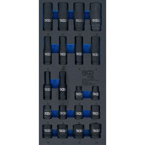 Chiavi e bussole BGS Technic 4130 20 pezzi acciaio cromo molibdeno