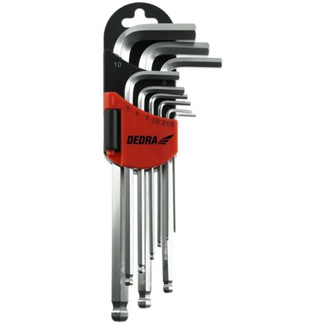 Chiavi e bussole dedra 06f211 acciaio cromo vanadio 9 pezzi