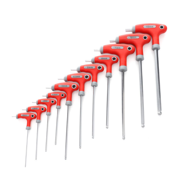 Image of Led Leds - chiavi esagonali brucola impugnatura a t set da 11 pezzi cacciaviti da 2 a 10 mm