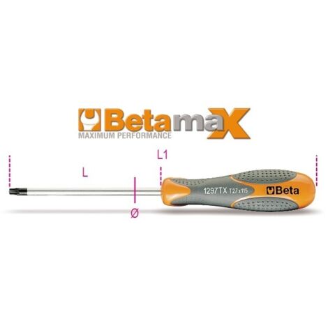 CHIAVI MASCHIO CON IMPUGNATURA PER VITI CON IMPRONTA TORX® T6 ART. 1297TX