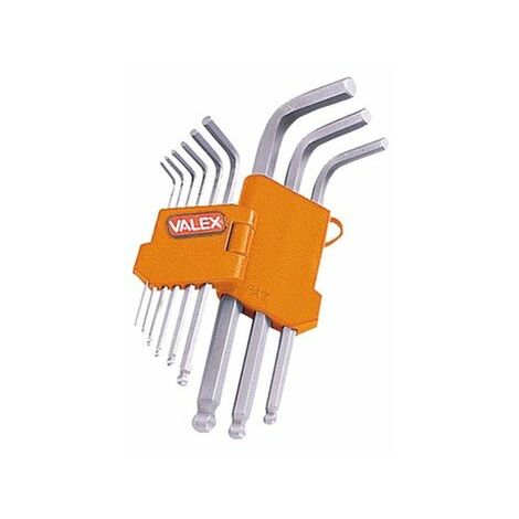 CHIAVI MASCHIO ESAGONALI BALL-POINT PIEGATE 9 PZ