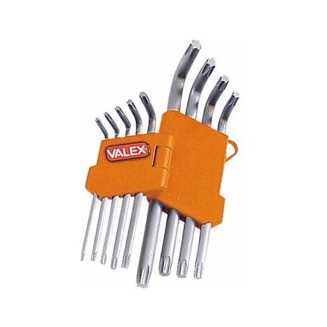 CHIAVI MASCHIO TORX PIEGATE 9 PEZZI