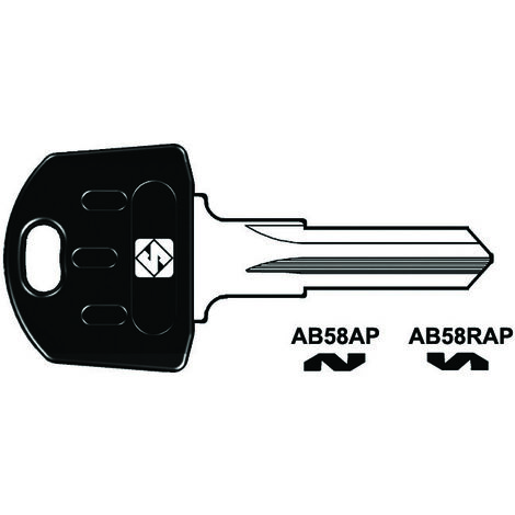 Chiavi per cilindri abus 5 spine piccole - ab58rap sx