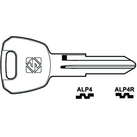 Chiavi per cilindri alpha 5 spine piccole - alp4r sx