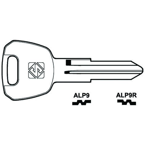 Chiavi per cilindri alpha 5 spine piccole - alp9r sx