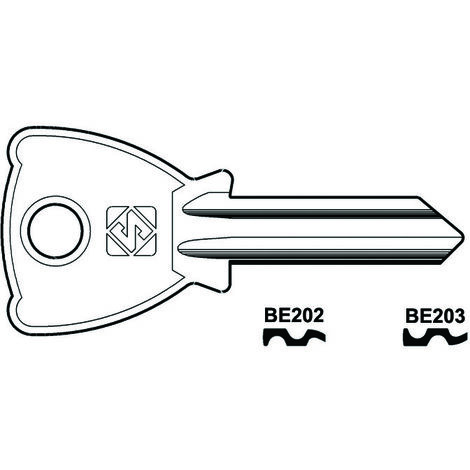 Chiavi per cilindri beta 5 spine grandi - be202 dx