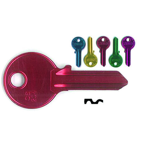 Chiavi per cilindri cisa 4 spine grandi cs204u - cs204u ultralite 5 colori assortiti
