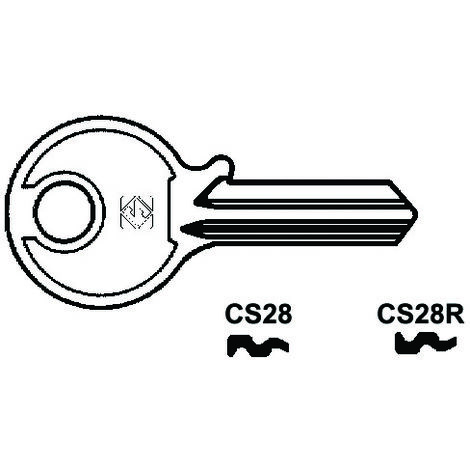 Chiavi per cilindri cisa 4 spine piccole - cs28r sx