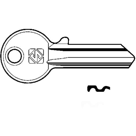 Chiavi per cilindri cisa 4 spine piccole cs8 - cs8 dx