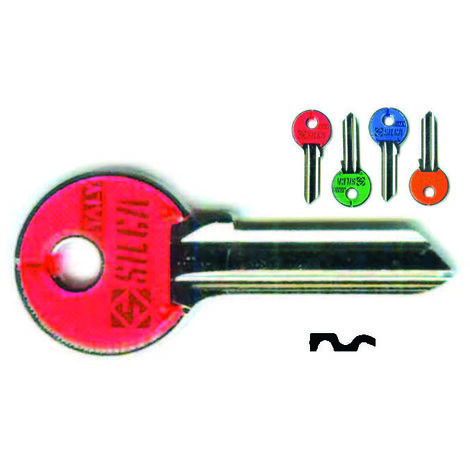 Chiavi per cilindri cisa 5 spine grandi cs206asl - cs206asl dx slim fluo colori assortiti