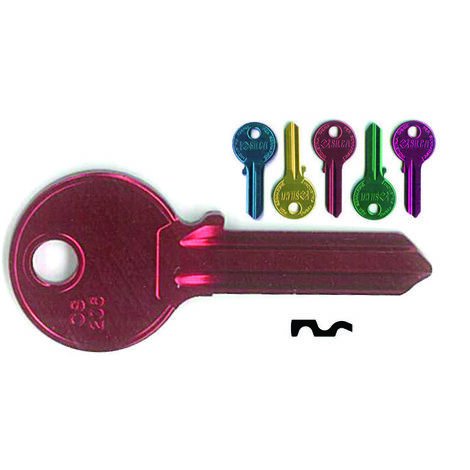 Chiavi per cilindri cisa 5 spine grandi cs206u - cs206u ultralite 5 colori assortiti