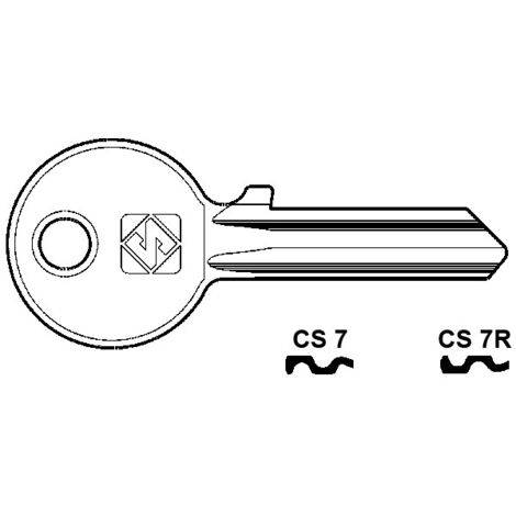 Chiavi per cilindri cisa 5 spine piccole - cs7r sx