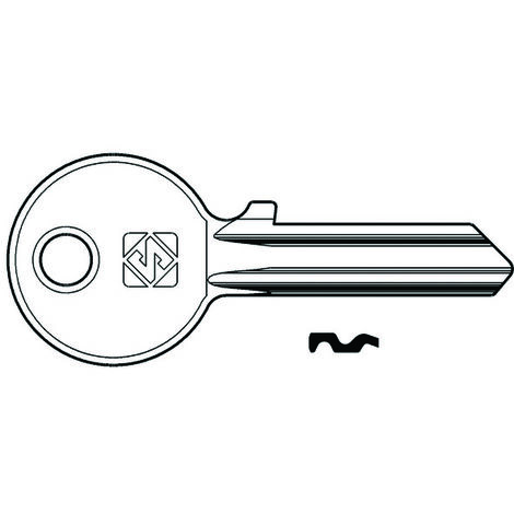Chiavi per cilindri corni 5 spine piccole cc8 - cc8 dx