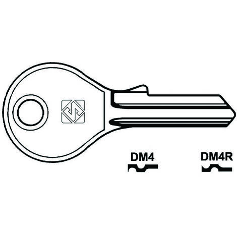 Chiavi per cilindri dom 4-5 spine piccole - dm4 dx