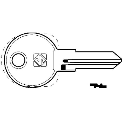 Chiavi per cilindri hafele 6 spine piccole hf75r - hf75r sx