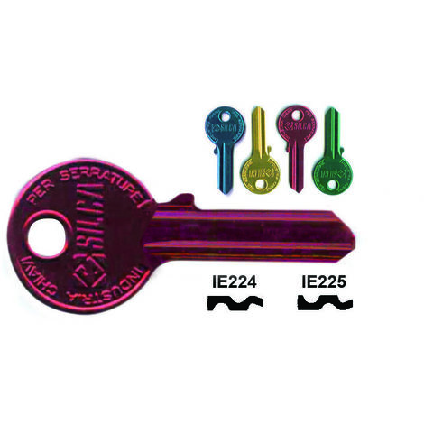 Chiavi per cilindri iseo 4 spine grandi - ie224u dx ultralite rosse