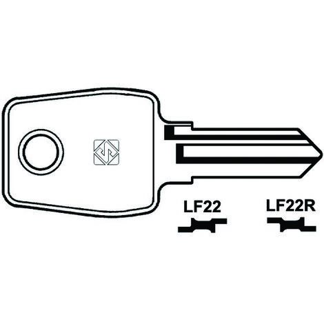 Chiavi per cilindri l&f 5 spine piccole - lf22 dx