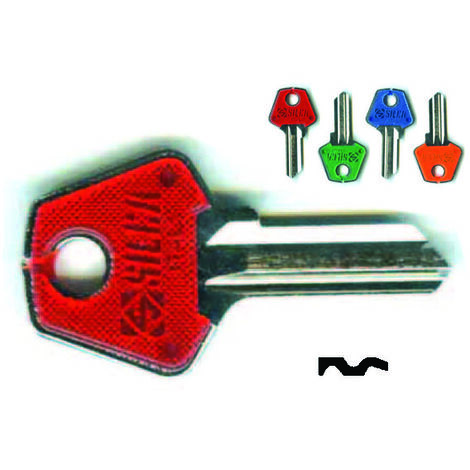 Chiavi per cilindri meroni 4 spine piccole mer1sl - mer1sl dx slim fluo colori assotiti