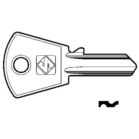 Chiavi per cilindri pc cortellezzi 3 spine piccole pc3 - pc3 dx
