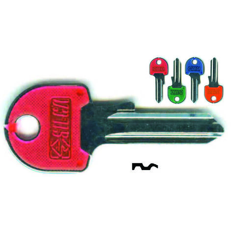 Chiavi per cilindri universal 5 spine piccole ul058slsl - ul058slsl sx slim fluo colori assort. testa l