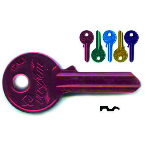 Chiavi per cilindri universal 5 spine piccole ul058u - ul058u dx ultralite 5 colori assortiti