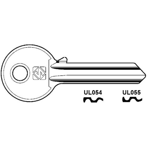 Chiavi per cilindri universal 6 spine grandi - ul055 sx