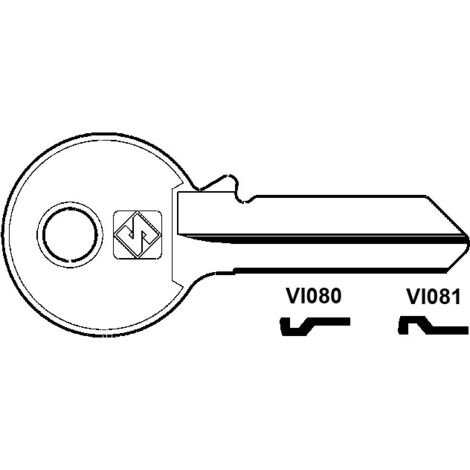 Chiavi per cilindri viro 5 spine grandi - vi081 sx