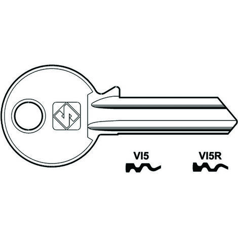 Chiavi per cilindri viro 5 spine grandi - vi5r sx