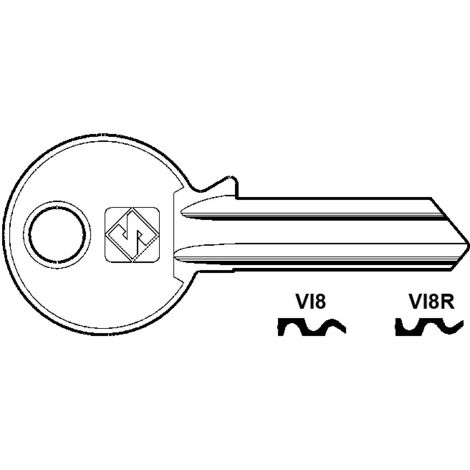 Chiavi per cilindri viro 5 spine grandi - vi8r sx
