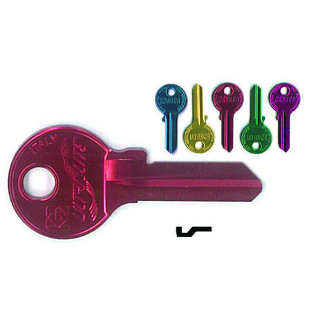 Chiavi per cilindri viro 5 spine piccole vi086u - vi086u ultralite 5 colori assortiti