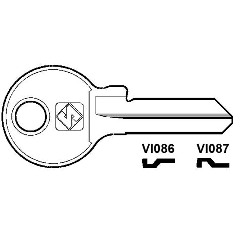 Chiavi per cilindri viro 5 spine piccole - vi087 sx
