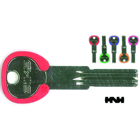 Chiavi punzonate per cilindri agb 6 spine agb9dz - agb9dz silky 5 colori assortiti