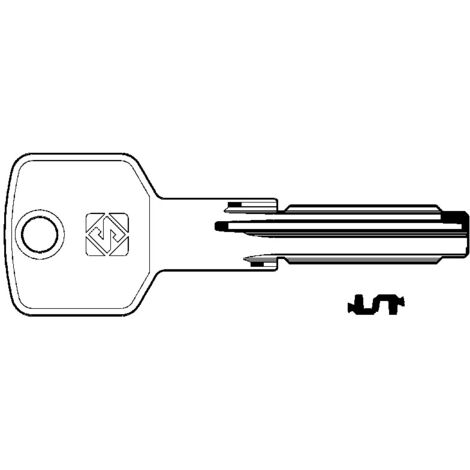 Chiavi punzonate per cilindri cisa 6+7 spine cs140 - cs140