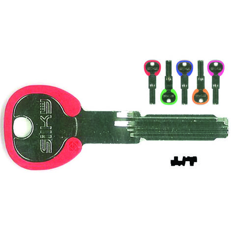 Chiavi punzonate per cilindri cisa 6+7 spine cs70dz - cs70dz silky 5 colori assortiti