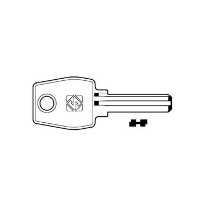 Image of Chiavi punzonate per cilindri euro locks 5+5 spine eu17 - eu17 5 pezzi Silca