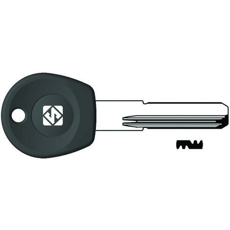 Chiavi punzonate per cilindri moia 4+7+3 spine mo3rp - mo3rp