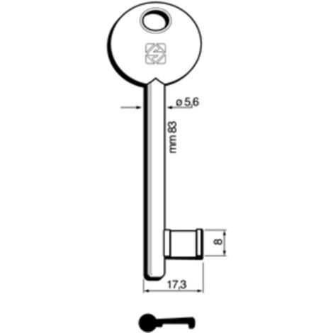 Chiavi Silca Patent Bonaiti Dispari 6P3S Bz - 5 Pz
