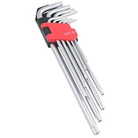 CHIAVI TORX LUNGHE T10-T50 SET 9 PEZZI - YT-0512