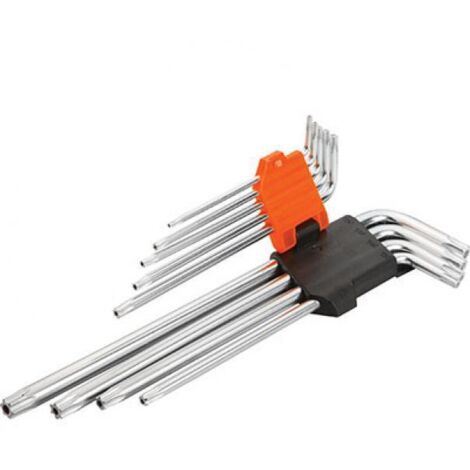 CHIAVI TORX TAMPER EXTRA LUNGHE 207909 WOKIN - T10/50 CF=PZ 9 - 2 confezione