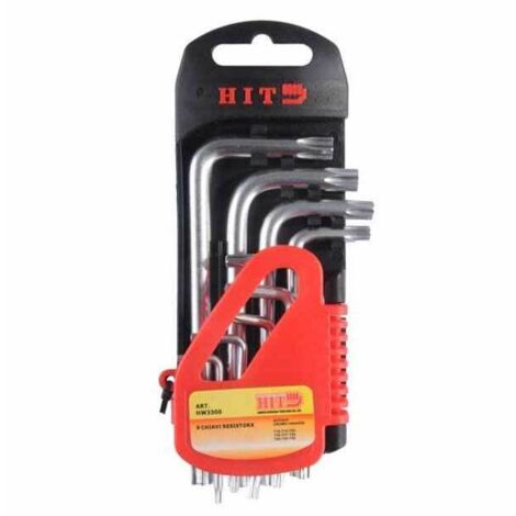 Chiavini Torx Con Foro Set 9 Pz Mistral HW3300
