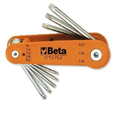 Chiavini torx maschio piegate Beta serie da 8